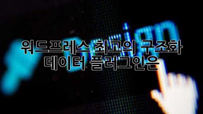 워드프레스 최고의 구조화 데이터 플러그인은?