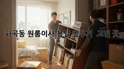 화곡동 원룸이사 용달 찐후기! ✨ 고민 끗!